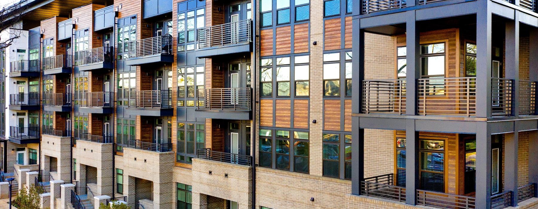 a building with balconies